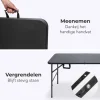 LifeGoods 120x60 cm Inklapbare tafel - Black