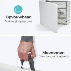 LifeGoods 180x70 cm Inklapbare tafel - White