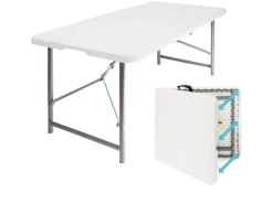 LifeGoods 180x75 cm Inklapbare tafel - Black