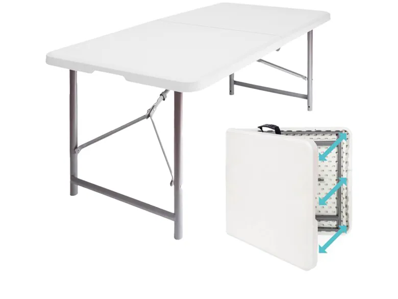 LifeGoods 180x75 cm Inklapbare tafel - Black