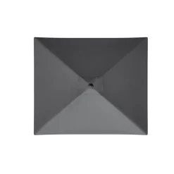 LifeGoods 200 x 125 cm parasol met hoes - Dark Grey