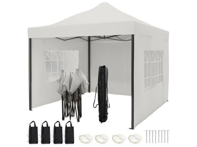 LifeGoods 3 x 3 meter partytent met zijwanden - White
