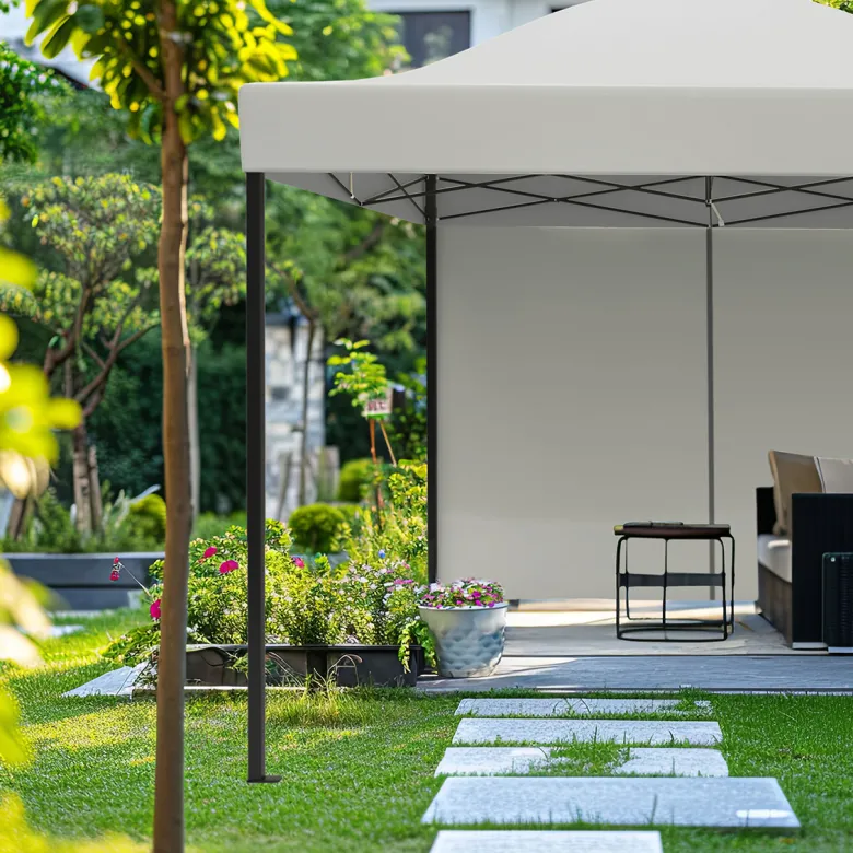 LifeGoods 3 x 3 meter partytent met zijwanden - White