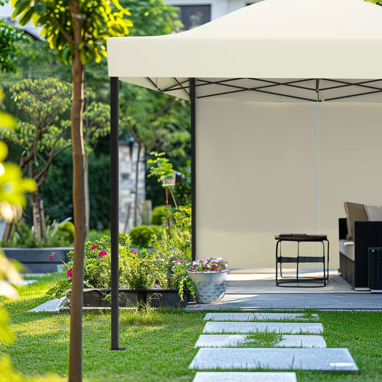 LifeGoods 3 x 3 meter partytent met zijwanden - Beige