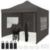 LifeGoods 3 x 3 meter partytent met zijwanden - Anthracite