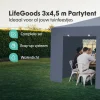 LifeGoods 3 x 4,5 meter partytent met zijwanden - Dark Blue