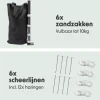 LifeGoods 3 x 6 meter partytent met zijwanden - Anthracite