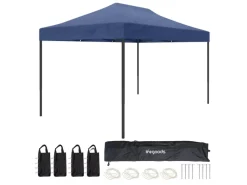 LifeGoods 3x4.5 m partytent - Dark Blue