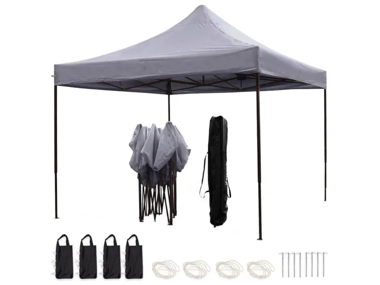 LifeGoods 3x3 m partytent - Dark Grey