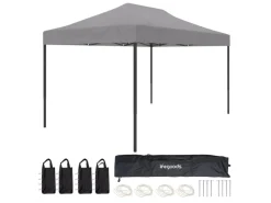 LifeGoods 3x4.5 m partytent - Dark Grey