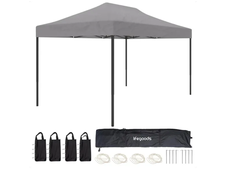 LifeGoods 3x4.5 m partytent - Dark Grey