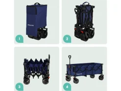 LifeGoods XXL bolderkar - Blue