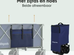 LifeGoods XXL bolderkar - Blue