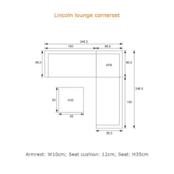 Lincoln midden element - carbon black - desert sand