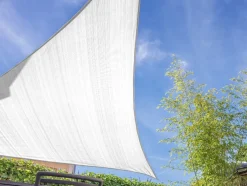 Livn Como vierkant polyester 5 x 5 meter schaduwdoek - White