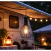 Lumineo solar ronde kooi hanglamp