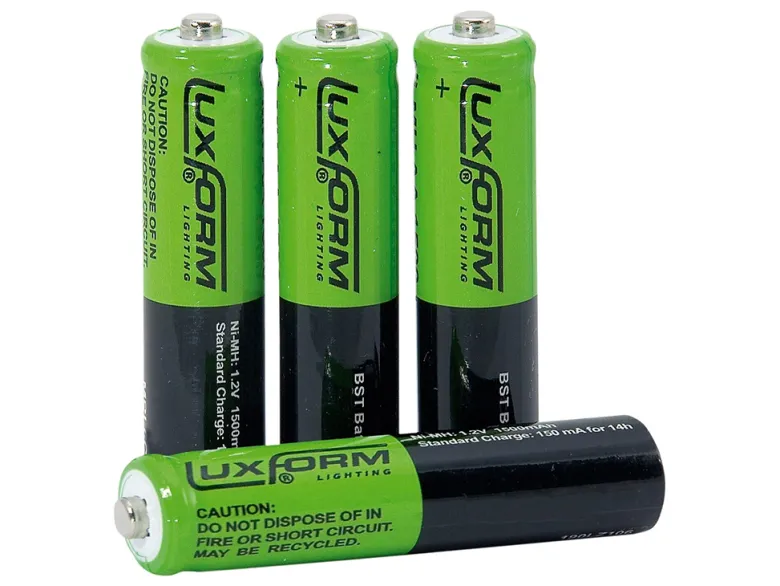 Luxform set van 4 oplaadbare AAA batterijen