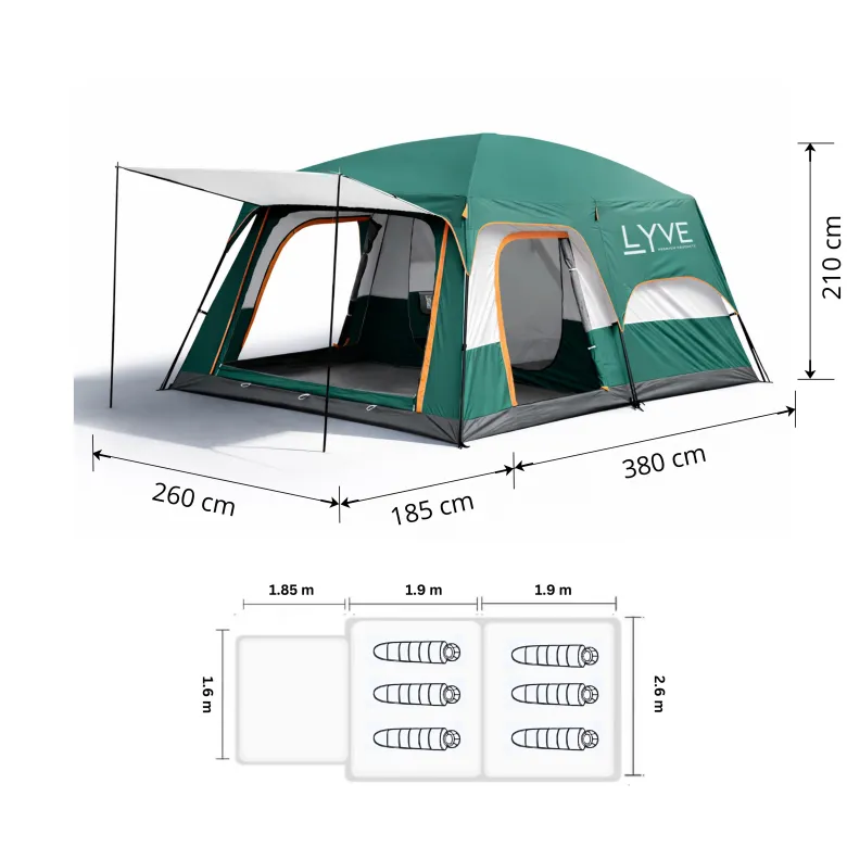 Lyve 6-persoons familietent