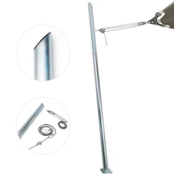 Maanta EZ Mast 80° basisplaat schaduwdoek paal - Staal