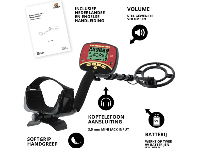 MacGyver 25 cm metaaldetector