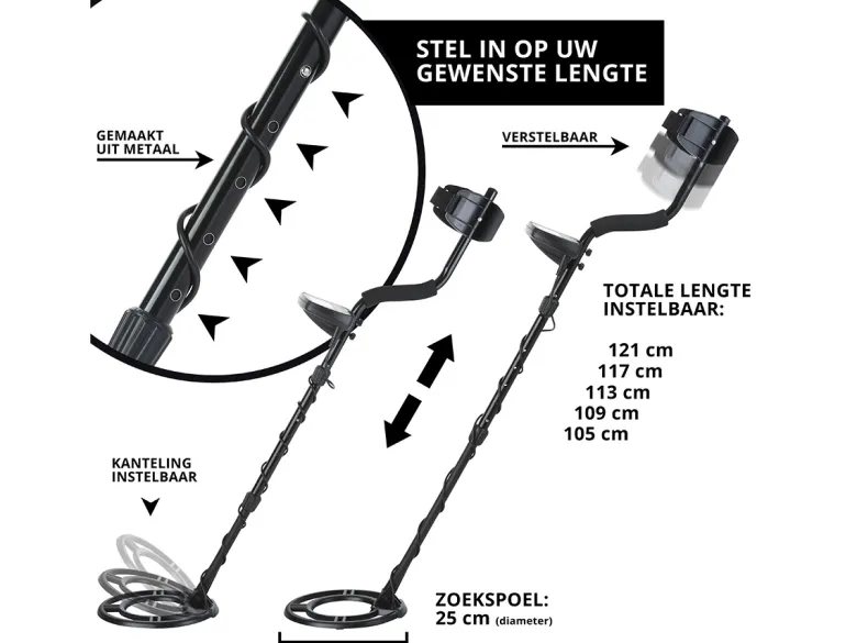 MacGyver 25 cm metaaldetector
