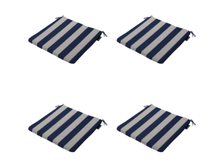 Madison Amora Blue zitkussen - Set van 4