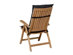 Madison Basic black hoge rug tuinkussen