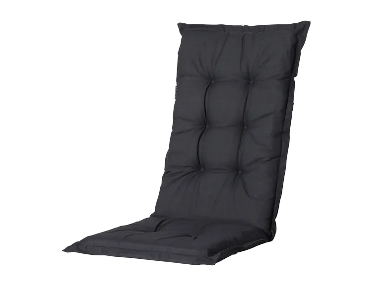Madison Basic black hoge rug tuinkussen