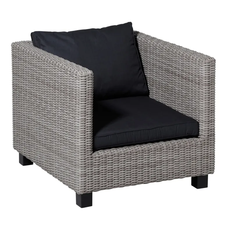 Madison Basic black Rugkussen - Set van 2