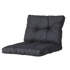 Madison Basic black Rugkussen - Set van 2