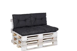 Madison Basic black Rugkussen - Set van 2