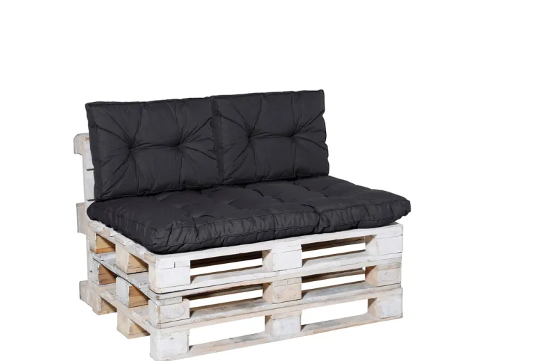 Madison Basic black Rugkussen - Set van 2