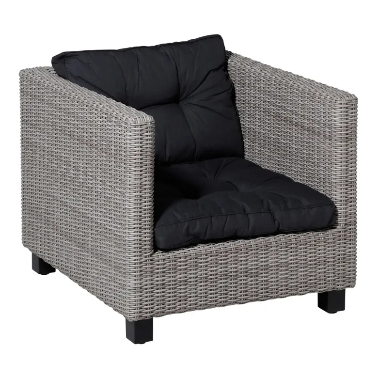 Madison Basic black Rugkussen - Set van 2