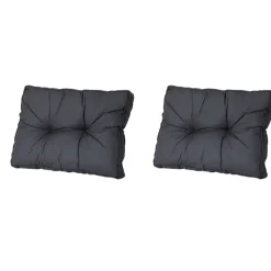 Madison Basic black Rugkussen - Set van 2