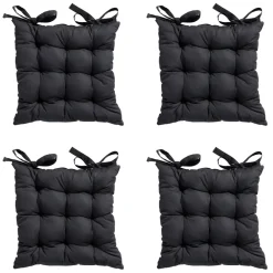 Madison Basic black Zitkussen - Set van 4