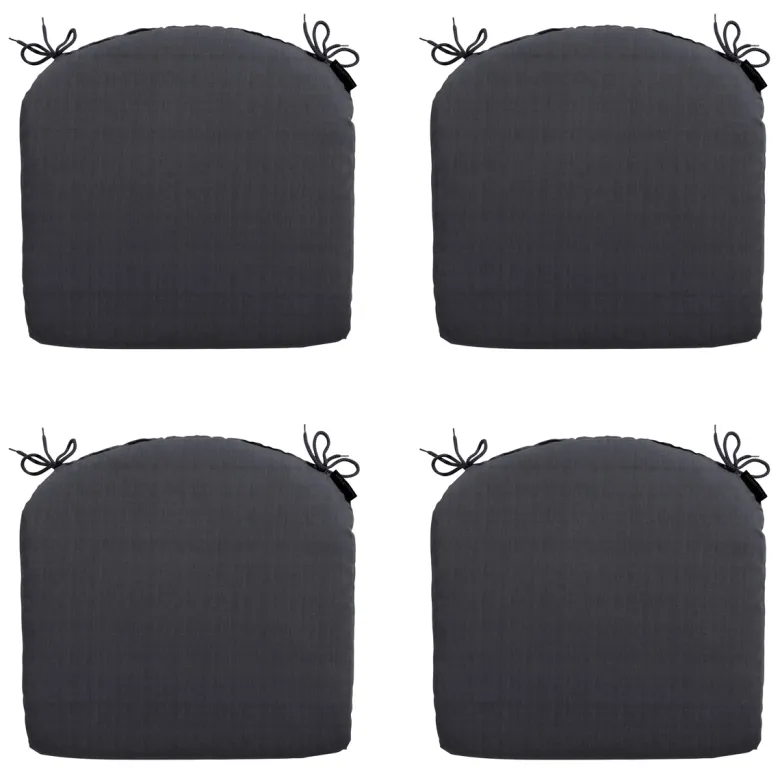 Madison Basic black Zitkussen - Set van 4