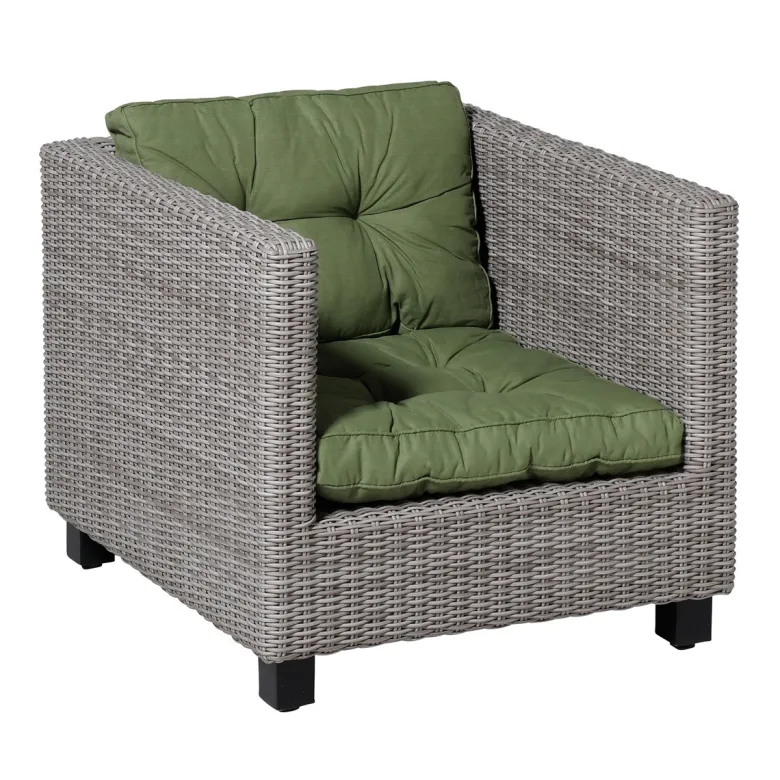 Madison Basic green Rugkussen - Set van 2
