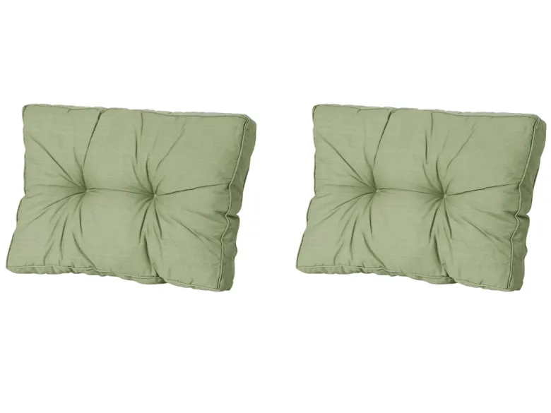 Madison Basic green Rugkussen - Set van 2