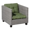 Madison Basic green Zitkussen - Set van 2