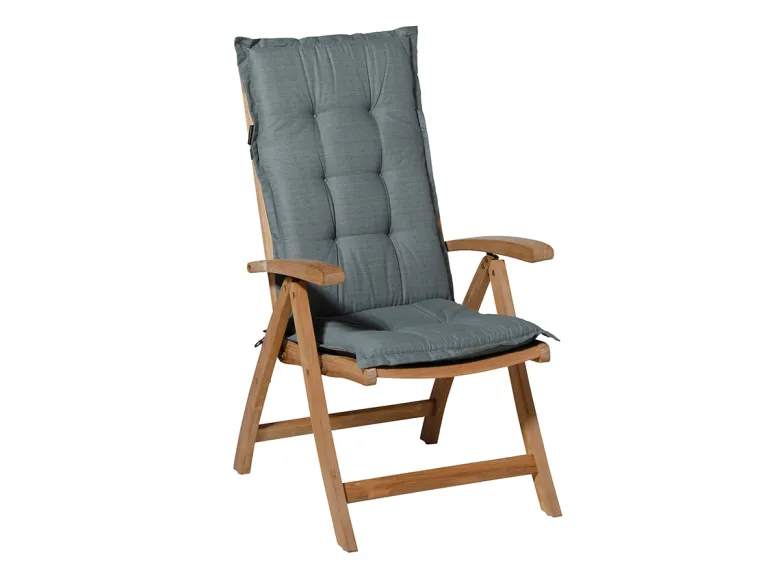 Madison Basic grey hoge rug tuinkussen