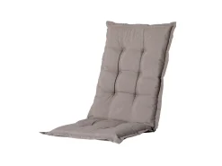 Madison Basic taupe hoge rug tuinkussen