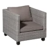 Madison Basic taupe Rugkussen - Set van 2