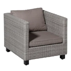 Madison Basic taupe Rugkussen - Set van 2