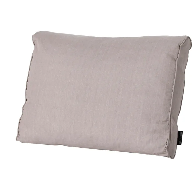 Madison Basic taupe Rugkussen - Set van 2