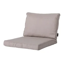 Madison Basic taupe Rugkussen - Set van 2