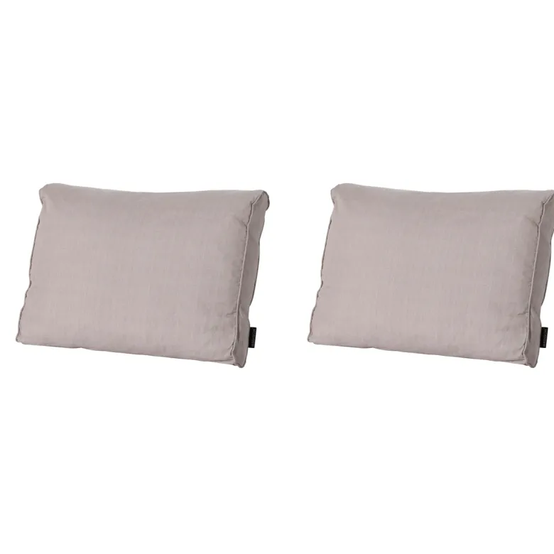 Madison Basic taupe Rugkussen - Set van 2