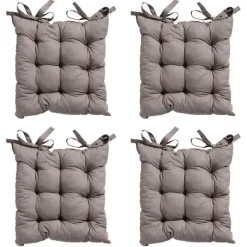 Madison Basic taupe Zitkussen - Set van 4