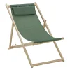 Madison Check 120 x 55 strandstoel - Green