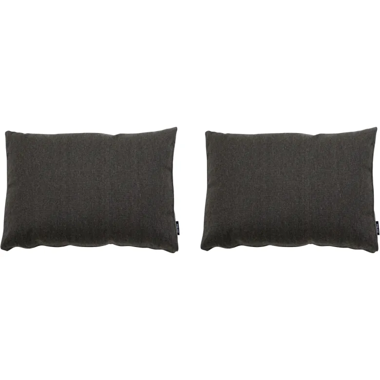 Madison Dark canvas eco+ Rugkussen - Set van 2
