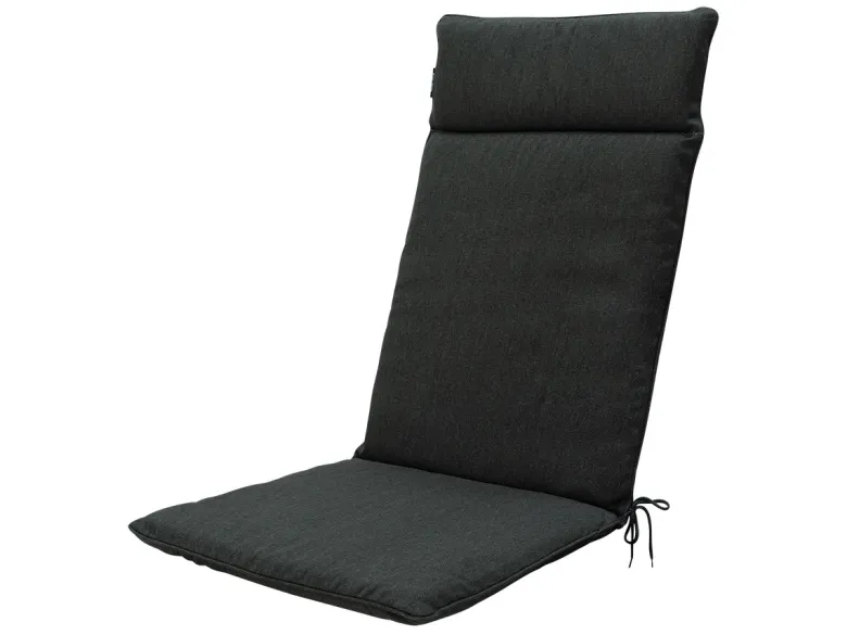 Madison Dark grey eco + nature outdoor hoge rug tuinkussen